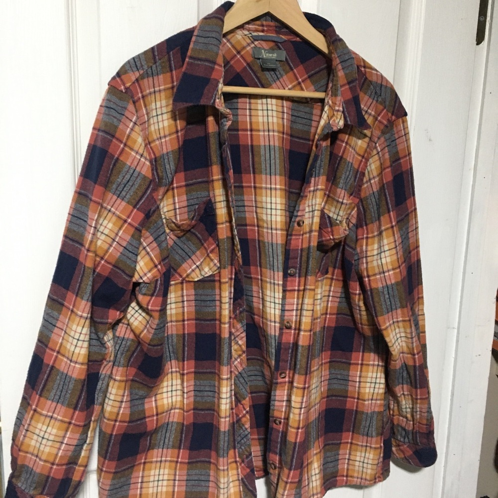 Plaid Flannel Shirt - Multicolor